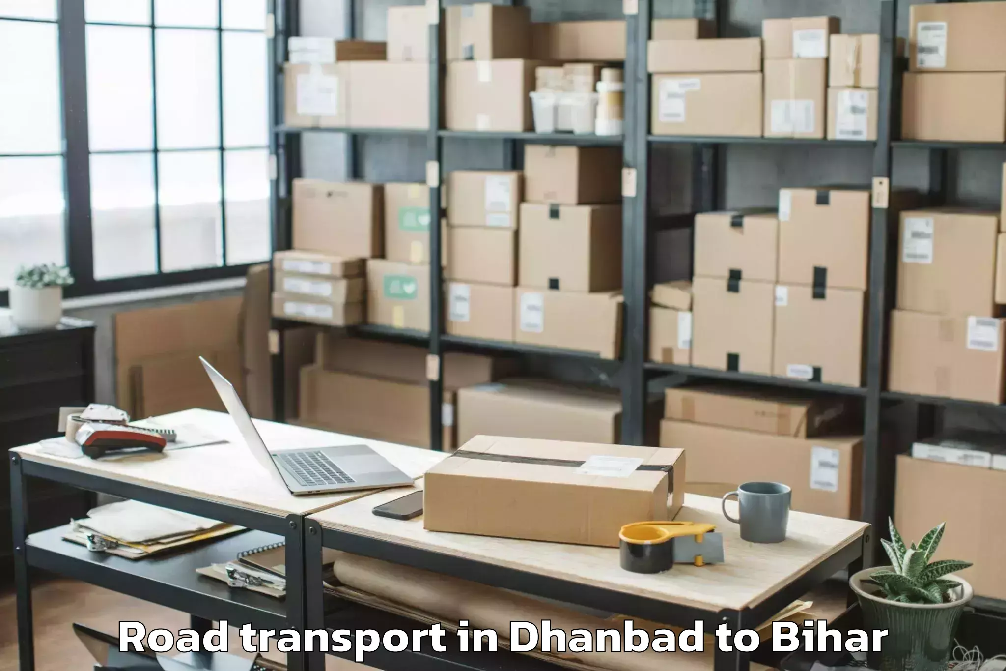 Trusted Dhanbad to Barauli Road Transport